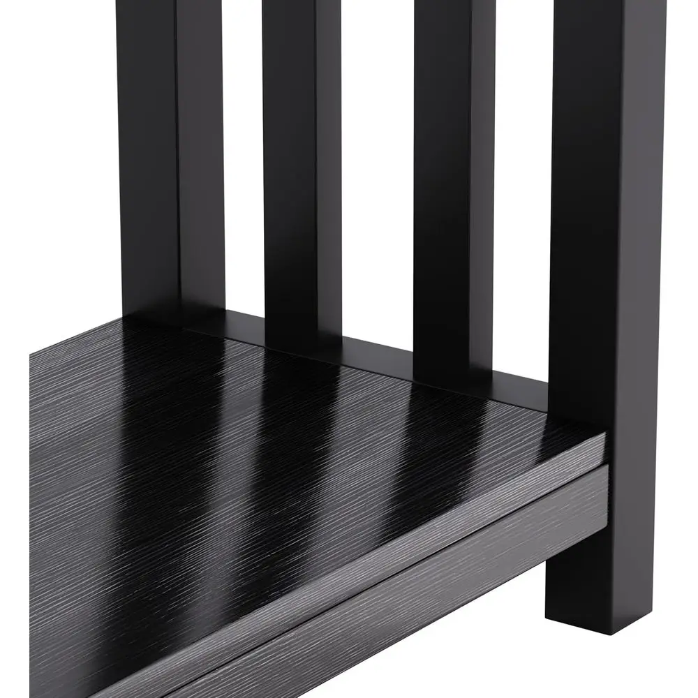 Slim Storage Console Table, 47 Black, for Entryway, Living Room, and Hallway
