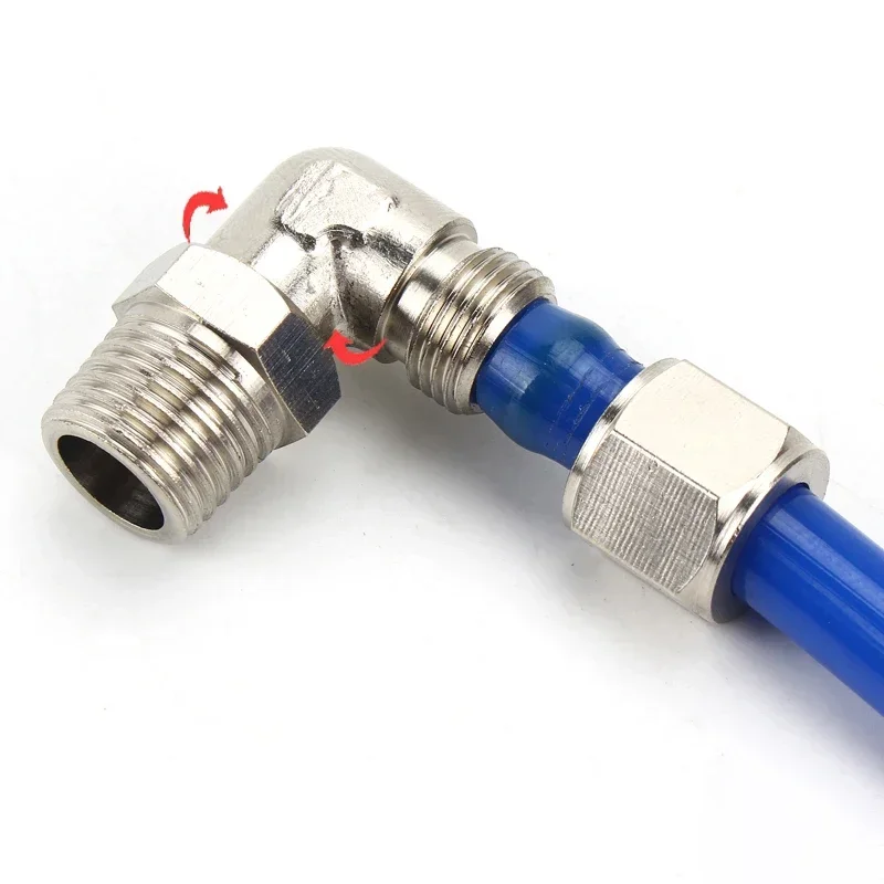 Accesorios Neumáticos accesorio de aire PL 4-M5 4 6 8 10 12 14 16mm rosca 1/8 3/8 1/2 "1/4" BSP conector rápido para conectores de tubo de manguera