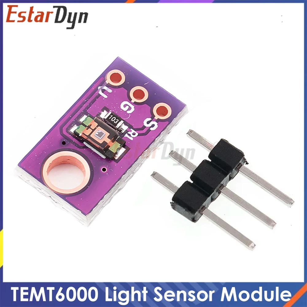 TEMT6000 Ambient Light Sensor Analog Output for DIY, Light Intensity Detection Module Photosensitive Sensor