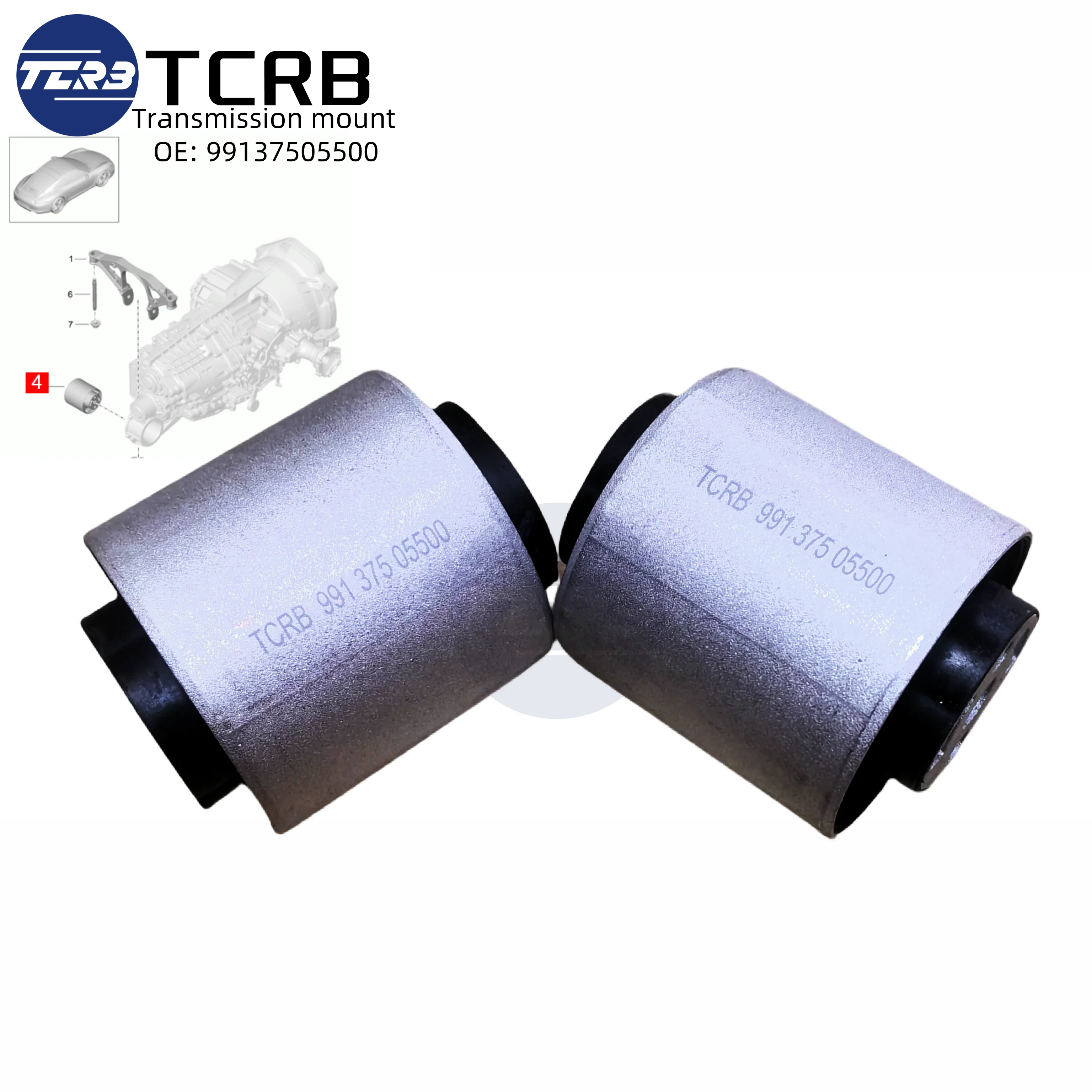 TCRB 99137505500 Transmission Mount 991 375 055 00 for Por/sche 911 991