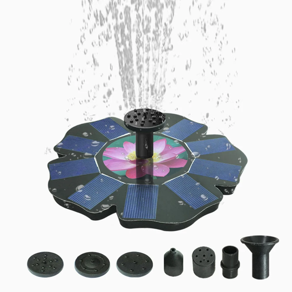 Easy Installation Garden Fountain Outdoor Water Feature Floating Solar Fountain Dynamic Spray Patterns Weather Resistant Design