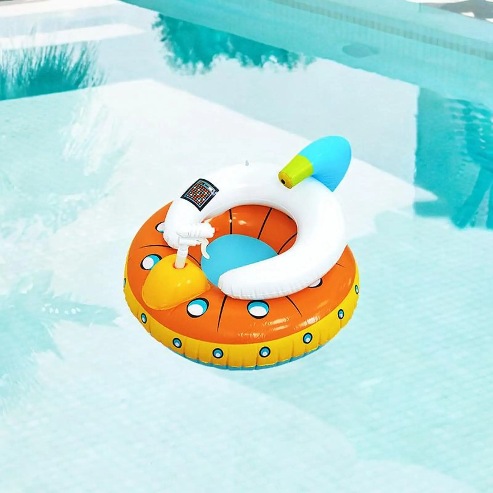 Kinder aufblasbare Pool Schwimm ring tragbare niedliche Schwimmen mit Sitz für Urlaub, Strand, Wassersport, Schwimmen