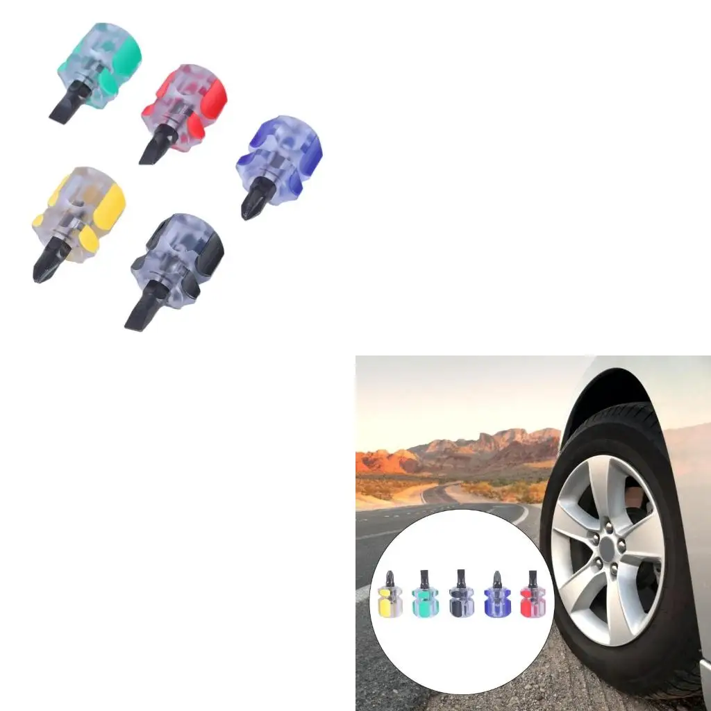  5pcs Short Screwdriver Set Design for Easily Use in Model Assembly Tasks