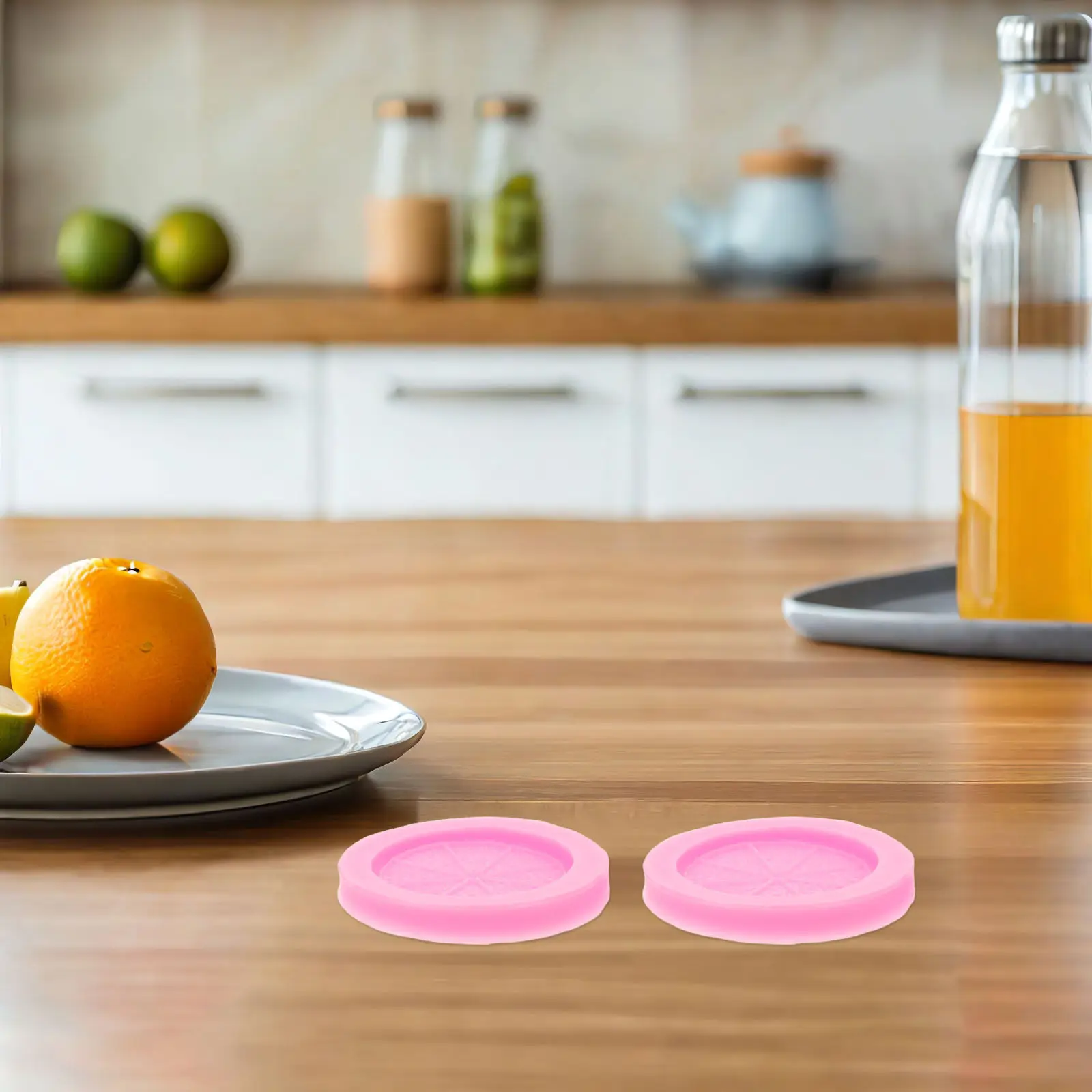 2Pcs Lemon Silicone Mold Realistic Fruit Shape for Fondant Chocolate Candy Baking Cake Decorating Mini Fruit Pastry Molds