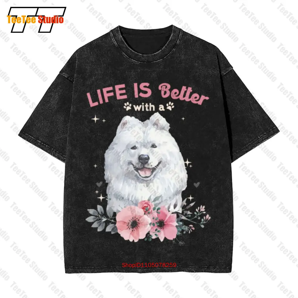 

Funny Dog Mom Dad Japanese Spitz Dog Lover Owner Vintage Oversized T-Shirt STKE