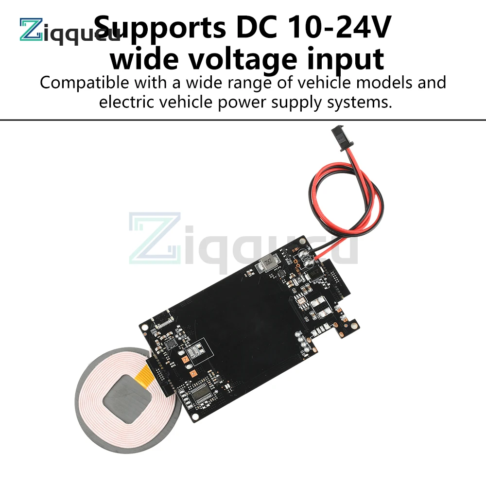 

20W High-Power Car Wireless Charging Transmitter Module DC 10-24V for DIY Car Outdoor Power Supply Wireless Charging