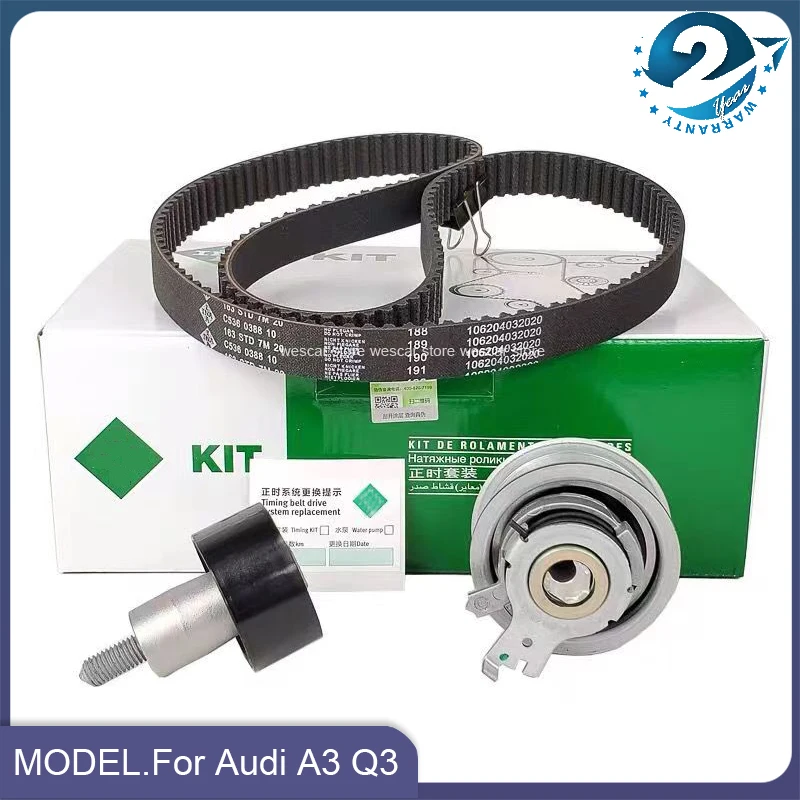 

New Original Timing belt / Idle Pulley /Tensioner kit For Audi A3 Q3 VW Golf Passat Tiguan 1.4T 1.4TSI EA211 enigine 1.2T 1.4T