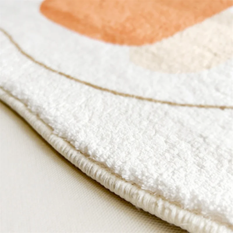 French Cream Plush Floor Mat Minimalist Rugs for Bedroom Fluffy Soft Living Room Decoration Carpet Thicken Anti-slip Bedside Rug