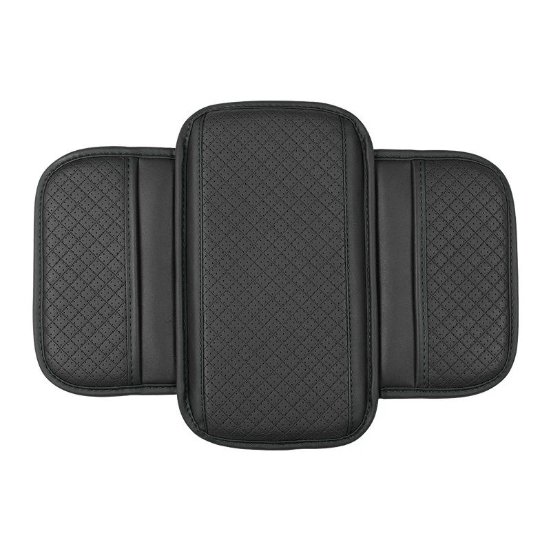 Universal Elbow Wrist Bracket with Pocket Pu Leather Car Center Console Wide Height Extended Armrest Case