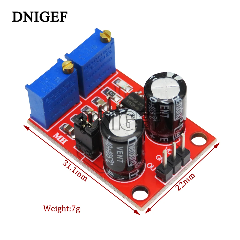 NE555 Pulse Frequency Duty Cycle Adjustable Module Square Wave 5V-12V Signal Generator