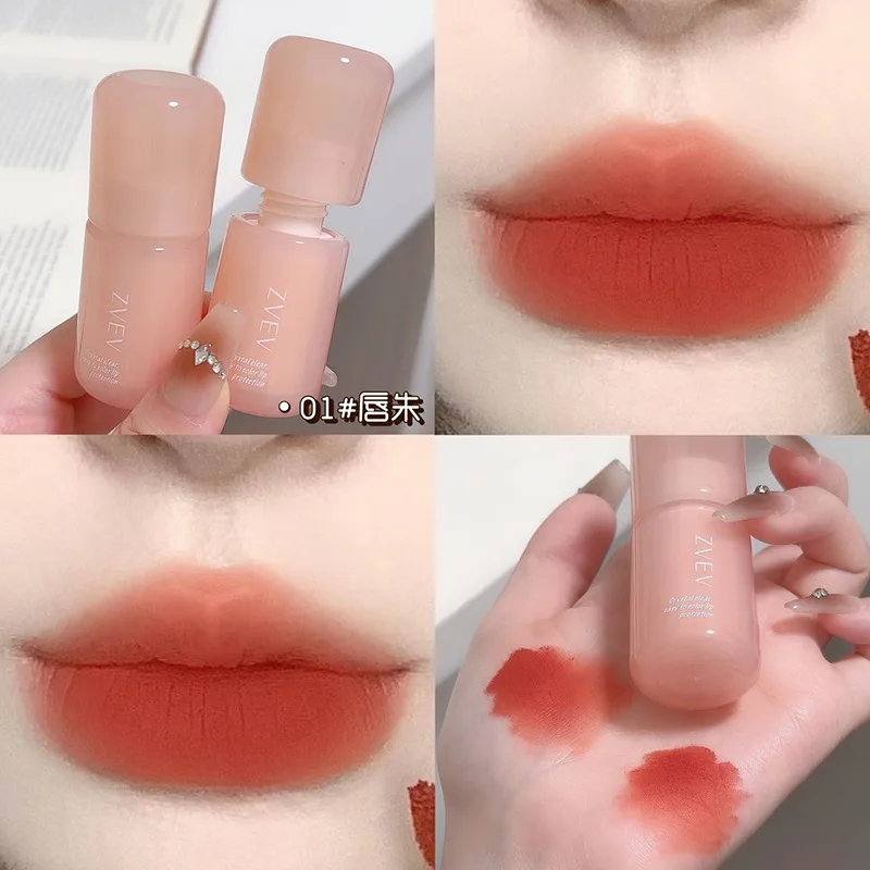 ลิปกลอสเนื้อแมทติดทนนานกันน้ำลิปสติกเพิ่มความชุ่มชื้นให้ริมฝีปากสีลิปทินท์บำรุงริมฝีปากแต่งหน้าความงามแต่งหน้า