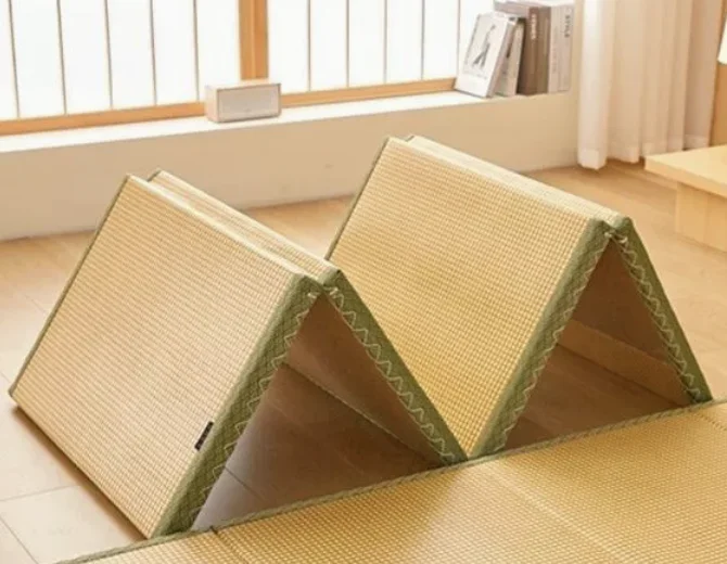 Foldable Japanese Tatami Mat 3E Coir Mattress Portable Sleeping Pad for Floor Nap Rest