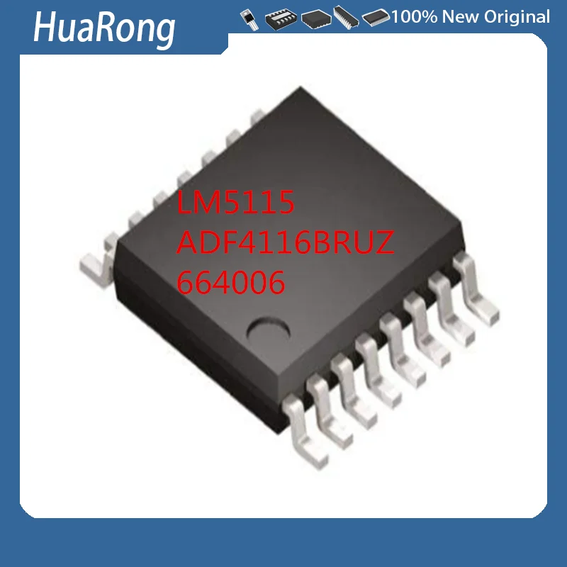 

5 шт./лот LM5115 LM5115MTC LM5115MTCX ADF4116BRUZ ADF4116BRU ADF4116 664006 TSSOP16