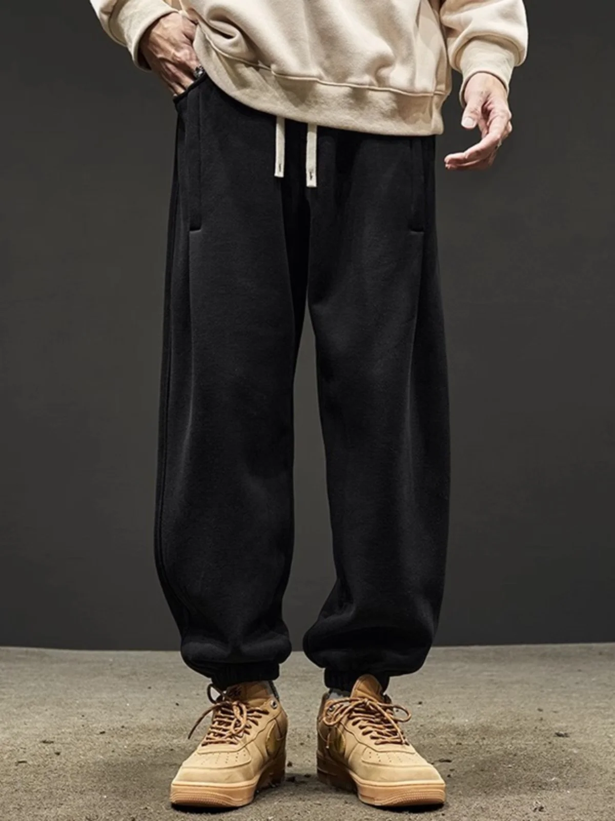 

plus Size 300 Pou Men's Sweatpants Loose Cuffed Casual Sports Trousers Spring Autumn Color Versatile Comfortable Fit