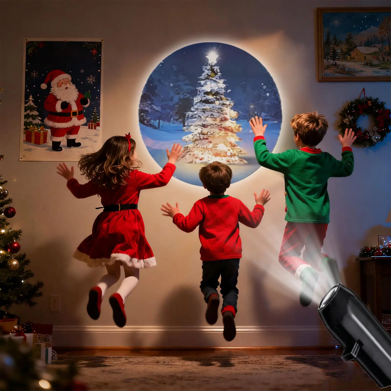 

Новый USB-проектор, ночник, светодиодная рождественская лампа, праздничные украшения для потолка, стены, атмосфера, светильник для декора комнаты