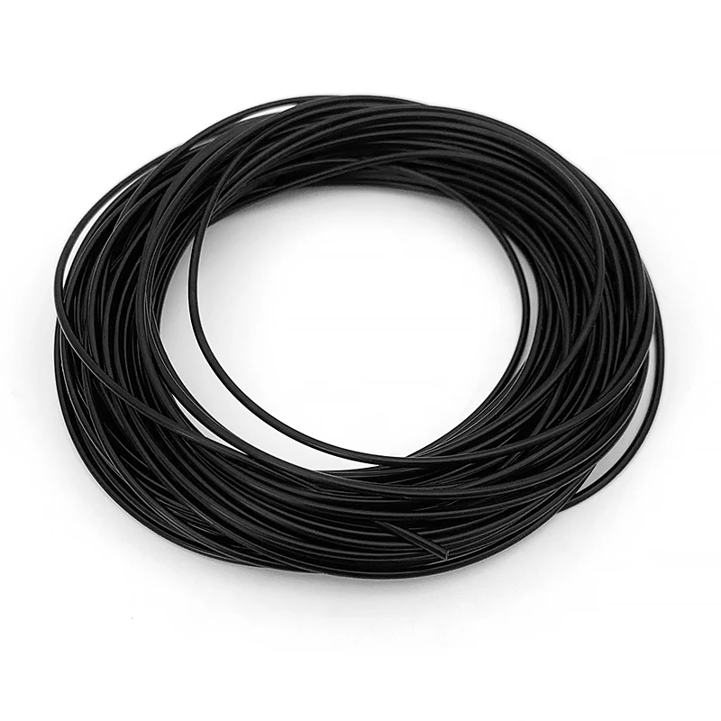High Temp Resistant Food Grade Silicone Hose 5M Black Capillary Pipe Flexible Nontoxic Silicone Tube ID 0.5 1 2 3 4 5mm