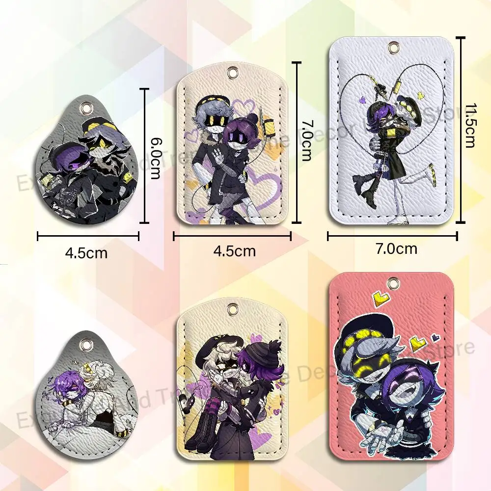 M-Murder D-Drones N Uzi Holder Keychain For  Work Card Bank Business Holder Student Card Protective Case Bus Card