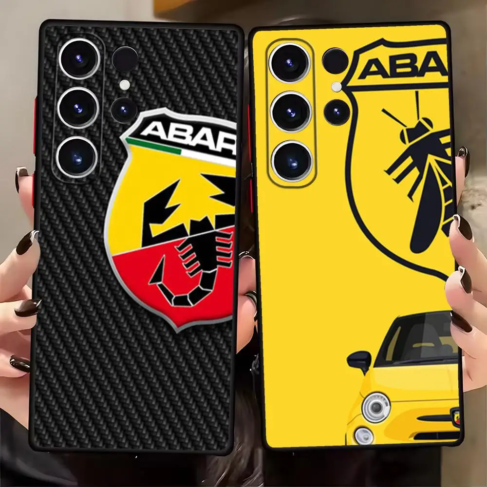 FIAT A-ABARTHes Italy  Phone Case For Samsung Galaxy S26 S25 S24 S23 S22 S21 S20 Plus Ultra Note20 Soft Black
