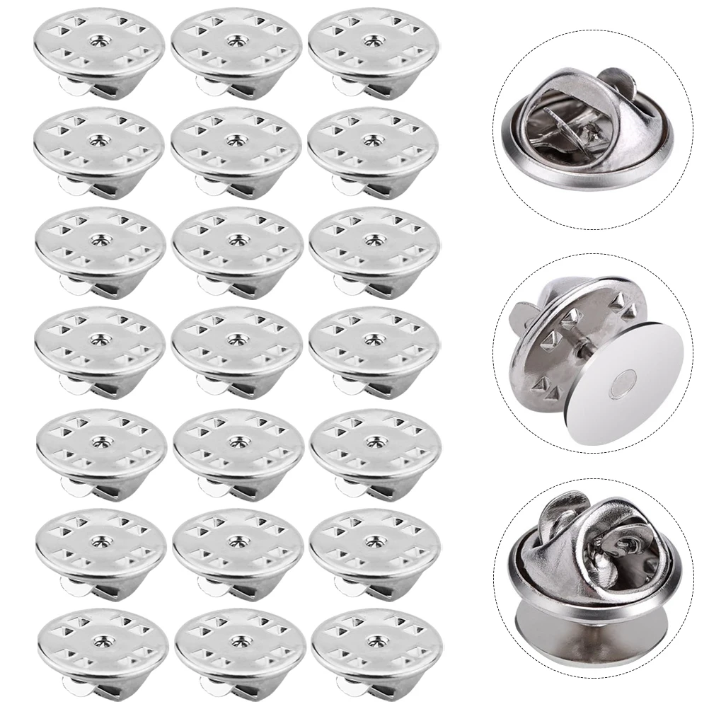 

150 Pcs Brooch Accessories Pin Back Replacement Badge Wear-resistant It Can Move