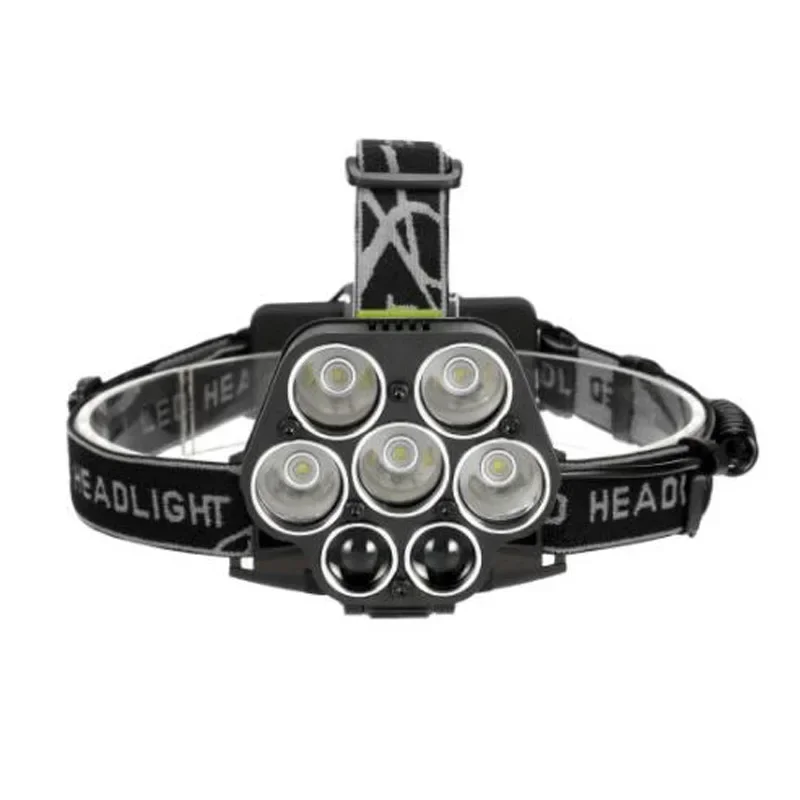 Banggood 507 Powerful 7x XML-T6 Q5 LED Headlamp Super Bright Head Light Headlight USB Rechargeable Waterproof Torch Flashlight