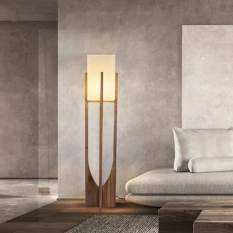 Imagem -04 - Estilo Japonês Retro Floor Lamp Bedroom Bedside Decoration Living Room And Hotel Quiet Wind Novidades Chinese Estilo