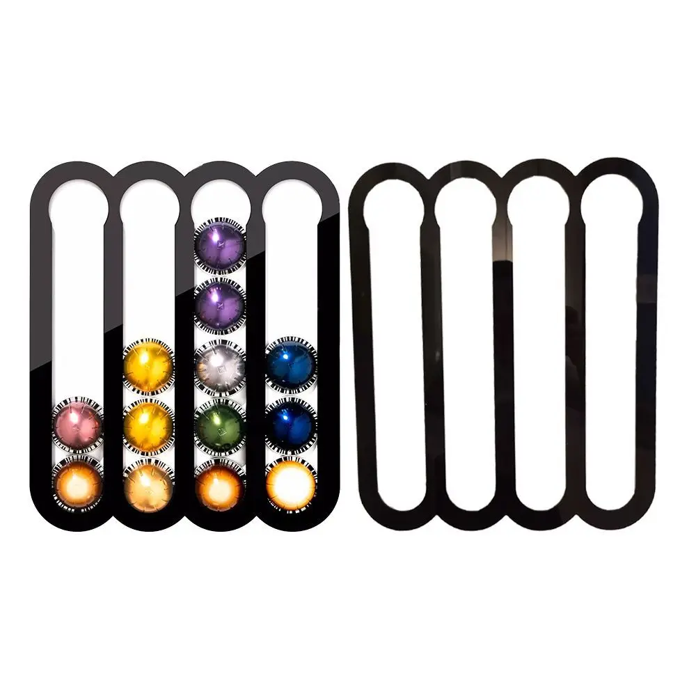 VERTUOLINE Acrylic Material with Magnets, Coffee Capsule Storage Cabinet, Ceramic Tiles, Dining Room Wall-mounted Storage Holder view 6