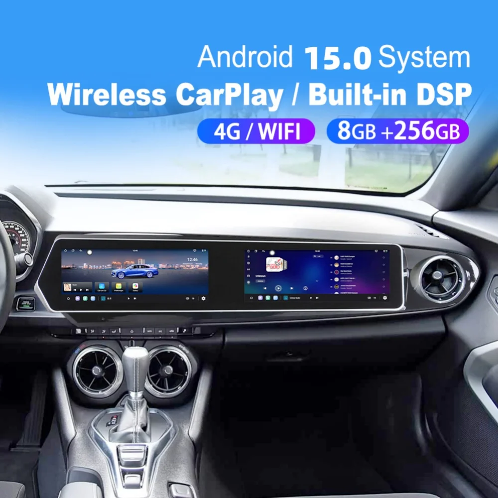 Android For Chevrolet Camaro 2016 2017 2018 Car Multimedia Automotive Carplay Auto GPS Navigation Car Radio Stereo Head Unit
