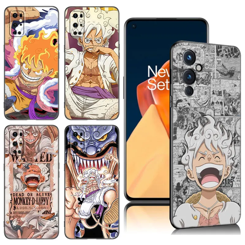 Luffy Gear 5 Phone Case For OnePlus 9 10 ACE 2V Pro 9RT 10T 10R 11R Nord CE 2 3 Lite N10 N20 N30 5G Black Silicone Cover