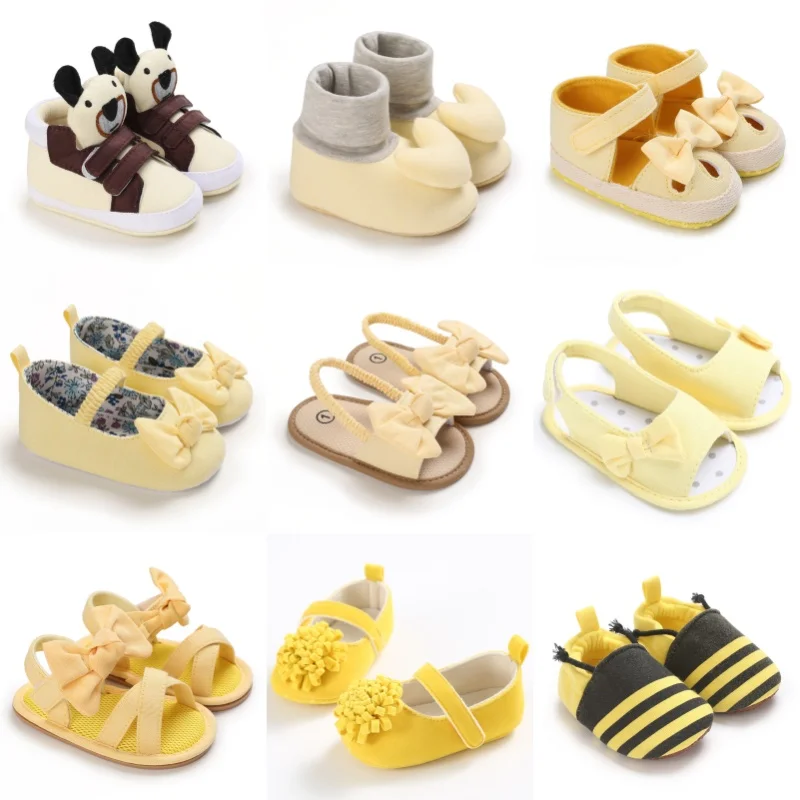 

Летняя весенне-осенняя обувь для маленьких девочек 0-1 года, туфли принцессы на мягкой подошве, прогулочная обувь для новорожденных