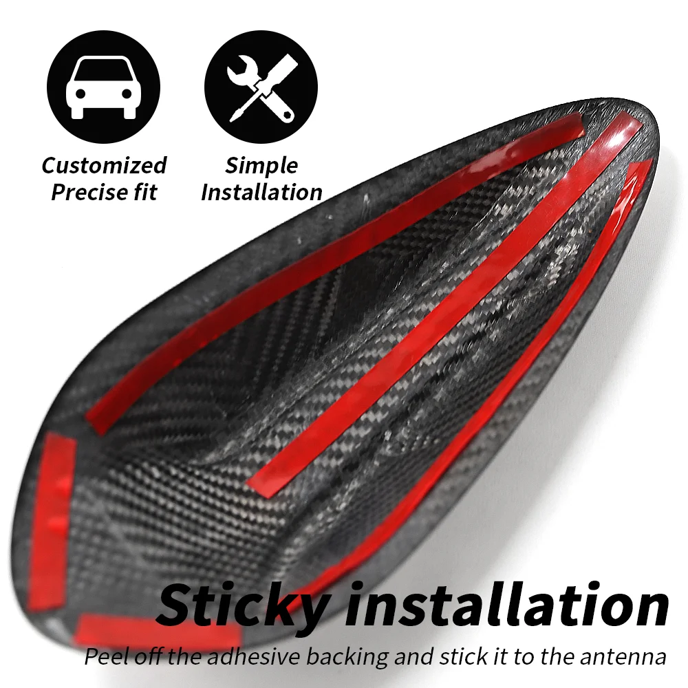 Carbon Fiber Car Roof Shark Fin Antenna Cover For BMW G20 G80 G22 G42 i01 3 Series i3 M3 2023 Trim Sticker Car Accessories