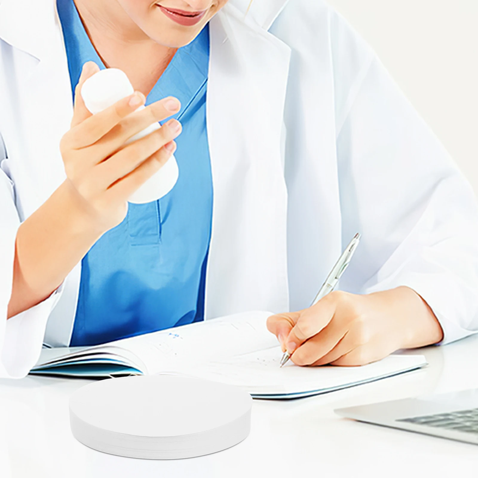 

100Pcs Medium Flow Rate Filter Paper 11Cm Dia Qualitative Grade Discs for Chemistry Labs Laboratory Filtration Needs