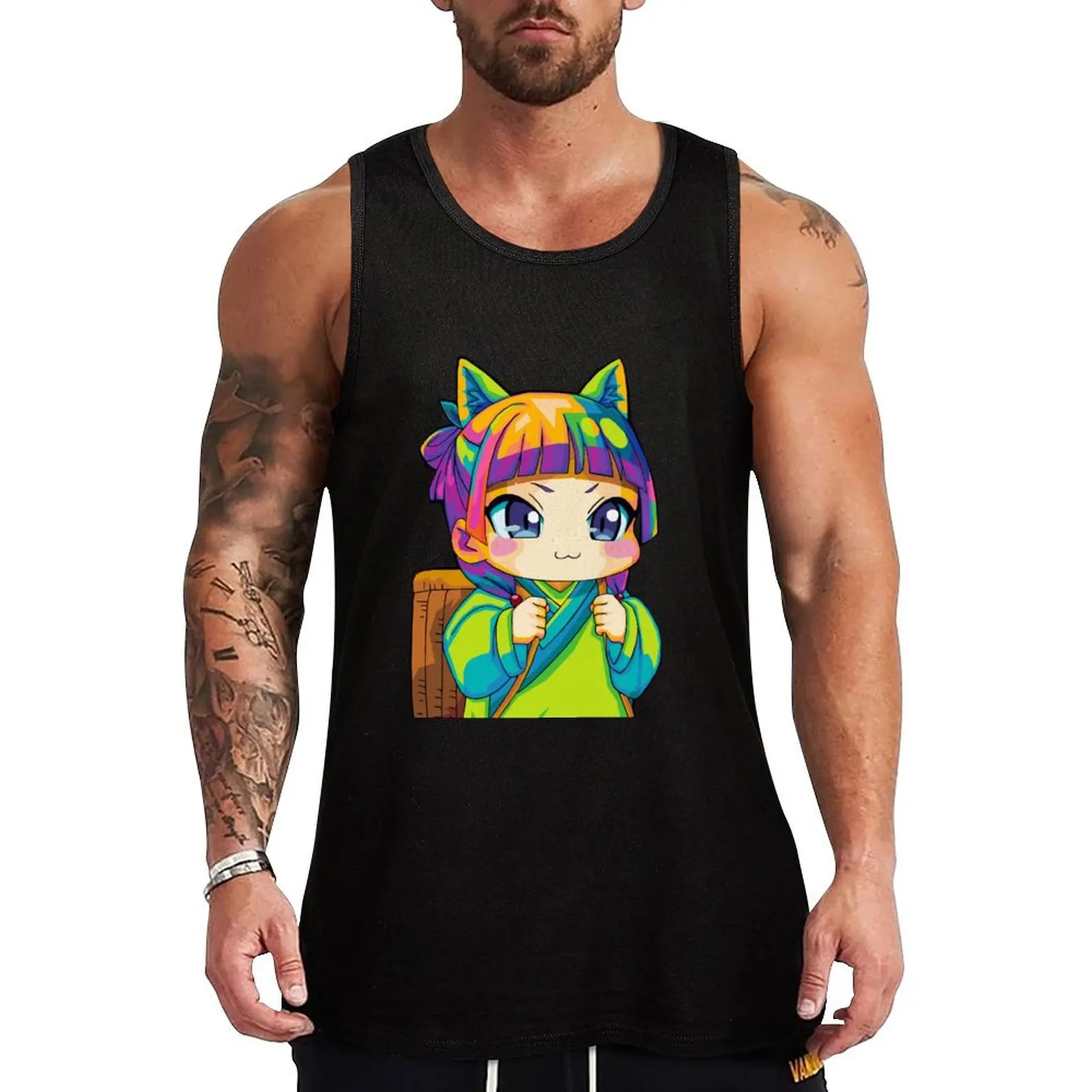 The Apothecary Diaries pop art Tank Top Male clothes anime clothes gym shirt man