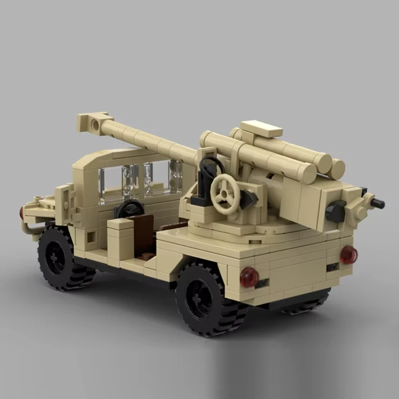 289PCSMOC combat equipment anti-tank gun armored vehicle model DIY assembly building block toys children's birthday gift