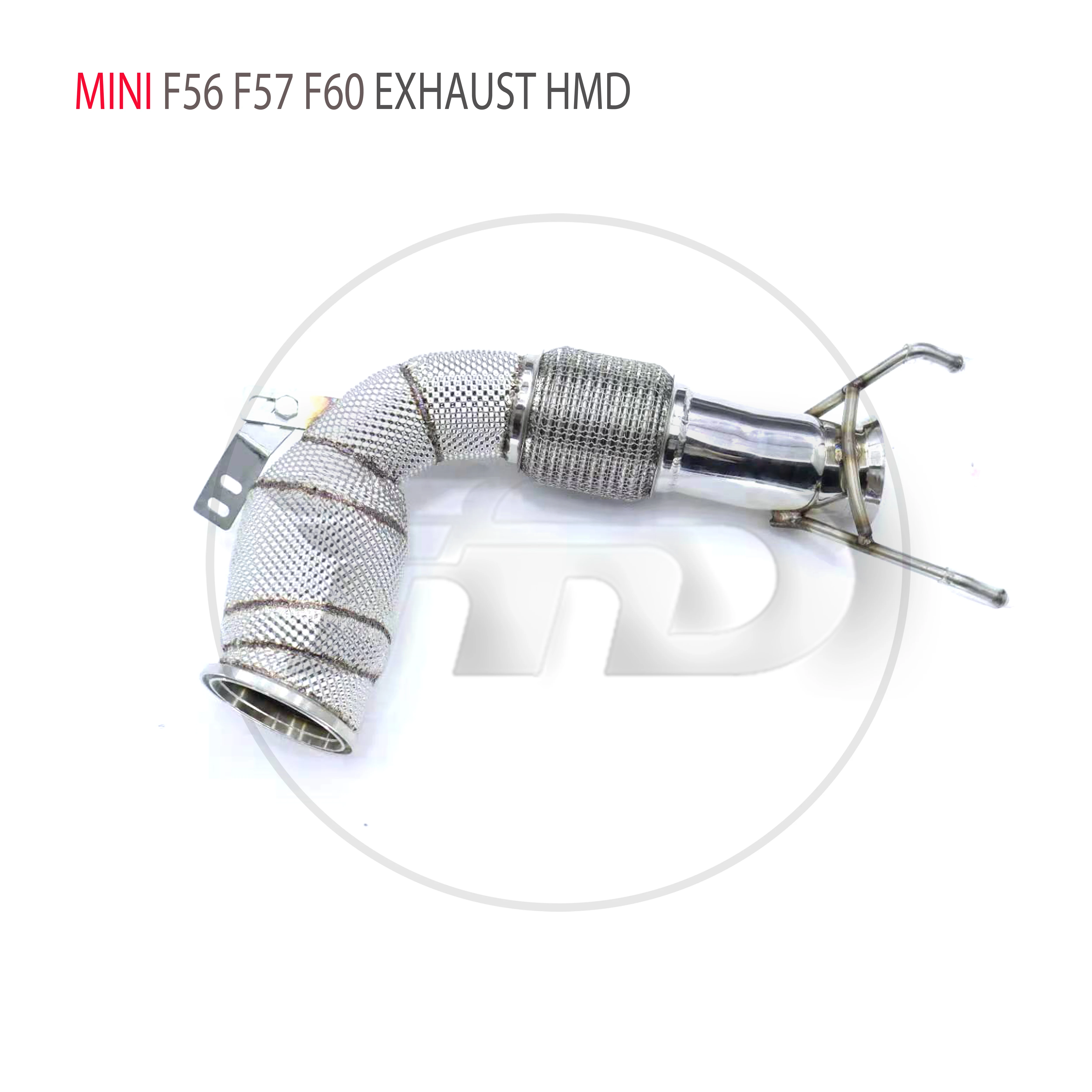 HMD Exhaust System High Flow Performance Downpipe for BMW MINI Cooper S F55 F56 F57 F60 Car Accessories Converter Header