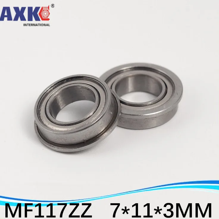 

99999 free shipping Wholesale Boutique flange ball bearings MF117ZZ / LF1170ZZ size 7*11*12.2*3*0.6 mm