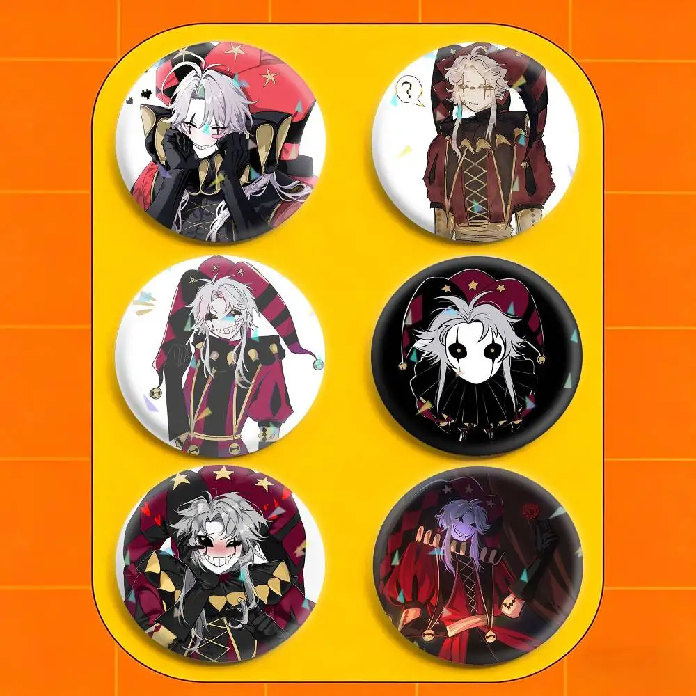 Pierrot Badges Niche Design Brooch for Backpack Lapel Pins Creative Accessories
