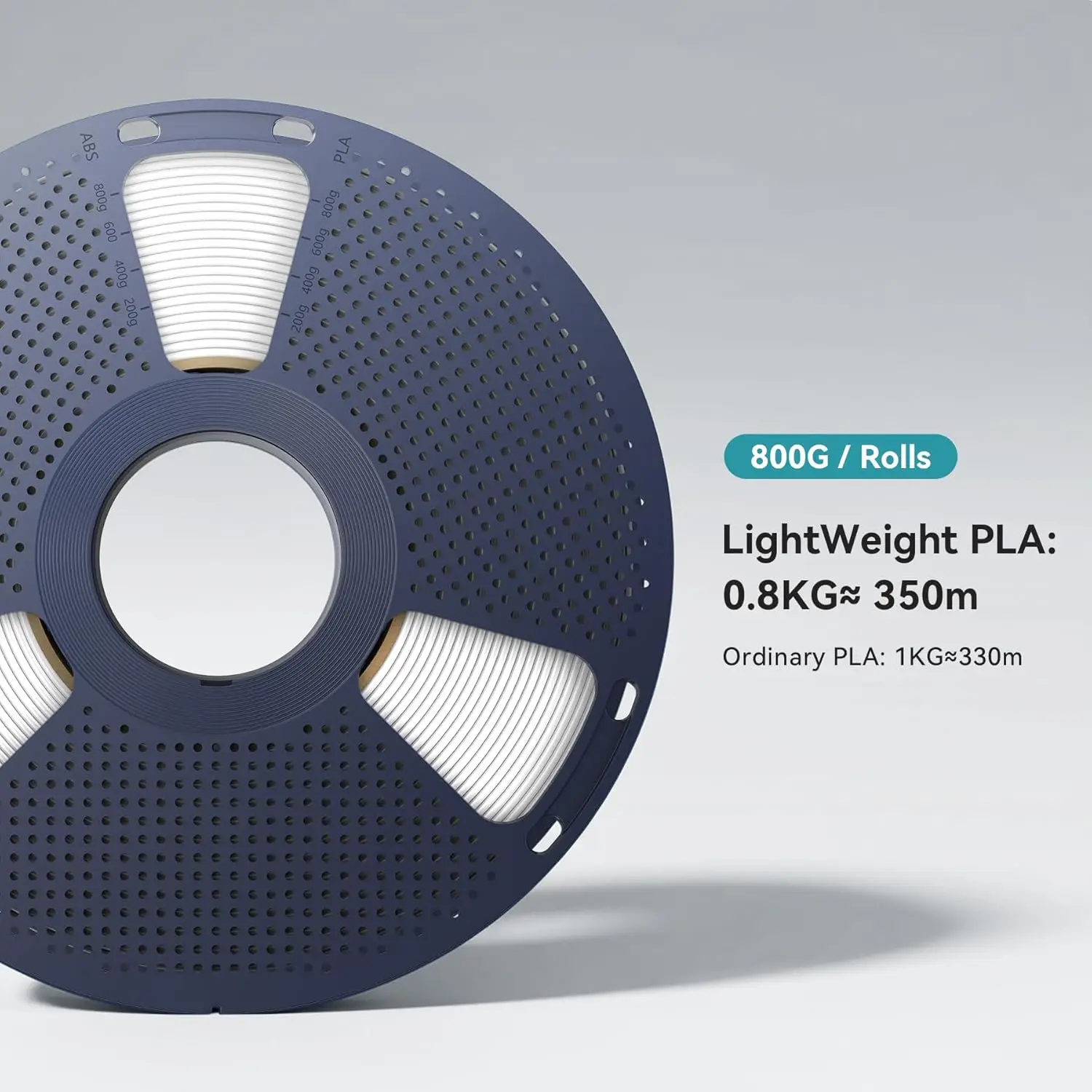 Image of SUNLU PLA Leichtgewicht-Filament 0,8KG, Weiß, LW-PLA 350m, 1,75mm Lieferung in 1-7 Tagen, Für RC-Flugzeuge Drohnenteile und Cosplay