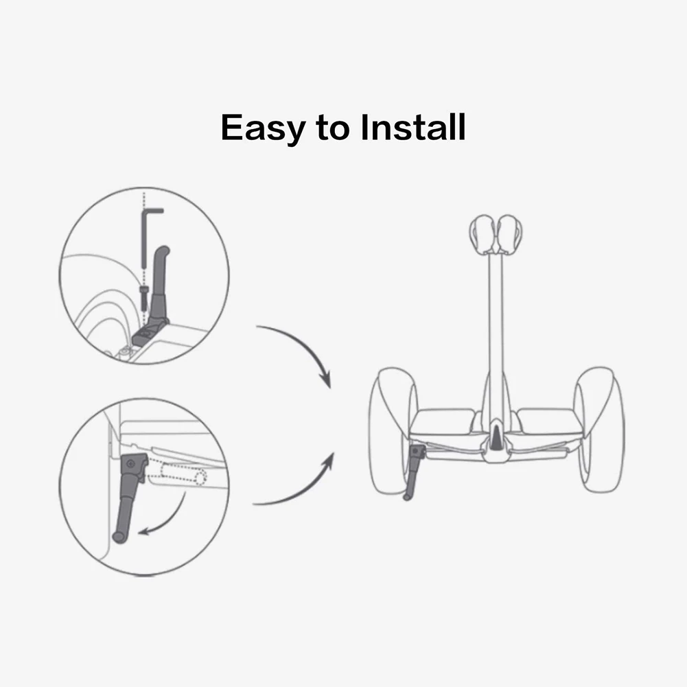 voor Segway Ninebot zelfbalancerende scooterstandaard, opvouwbare draagbare standaard voor Ninebot S zwart en wit