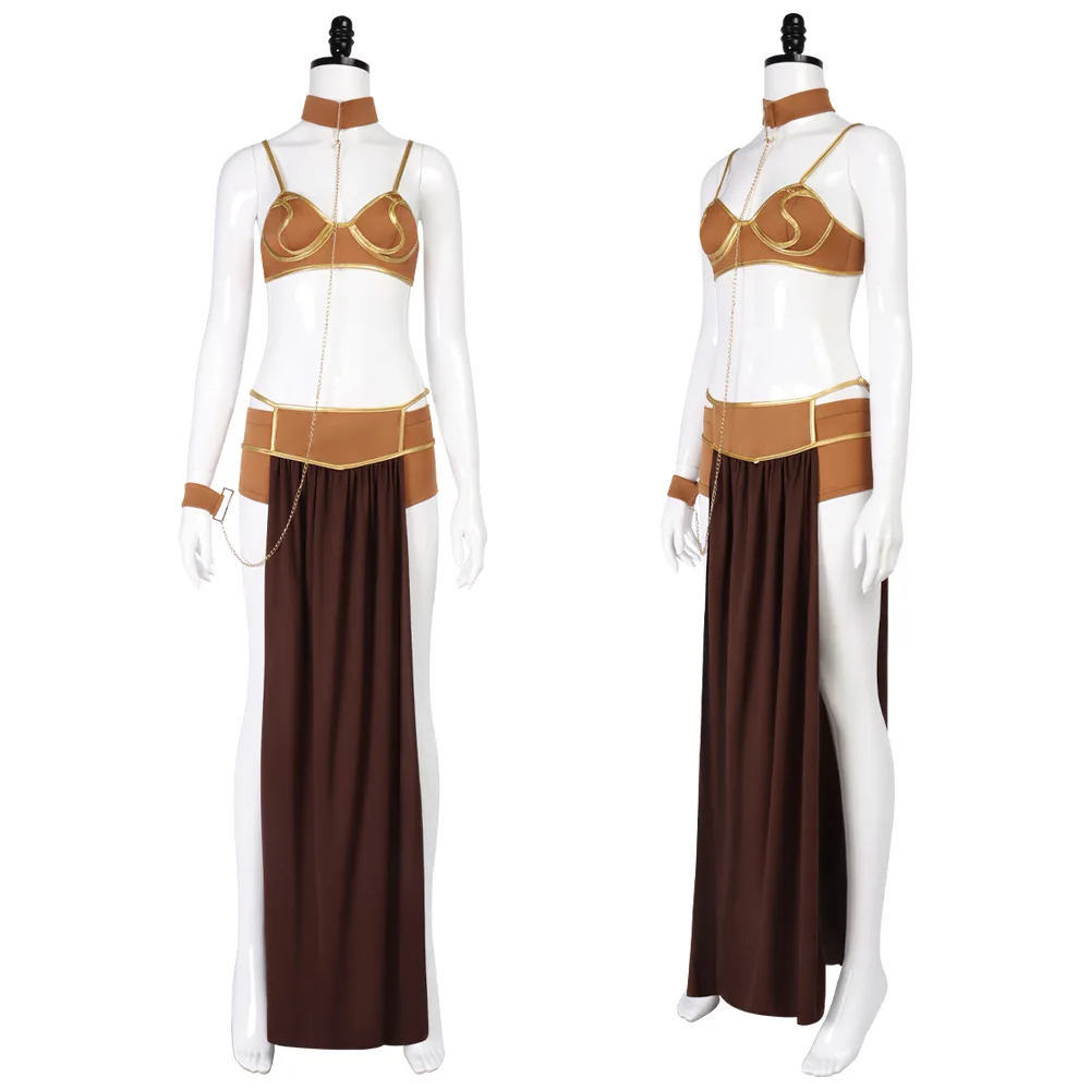 open lace back dress Star Wars A New Hope Princess Leia Costume for Women Halloween Costumes ACcosplay, L / Women / Full Set main image 1
