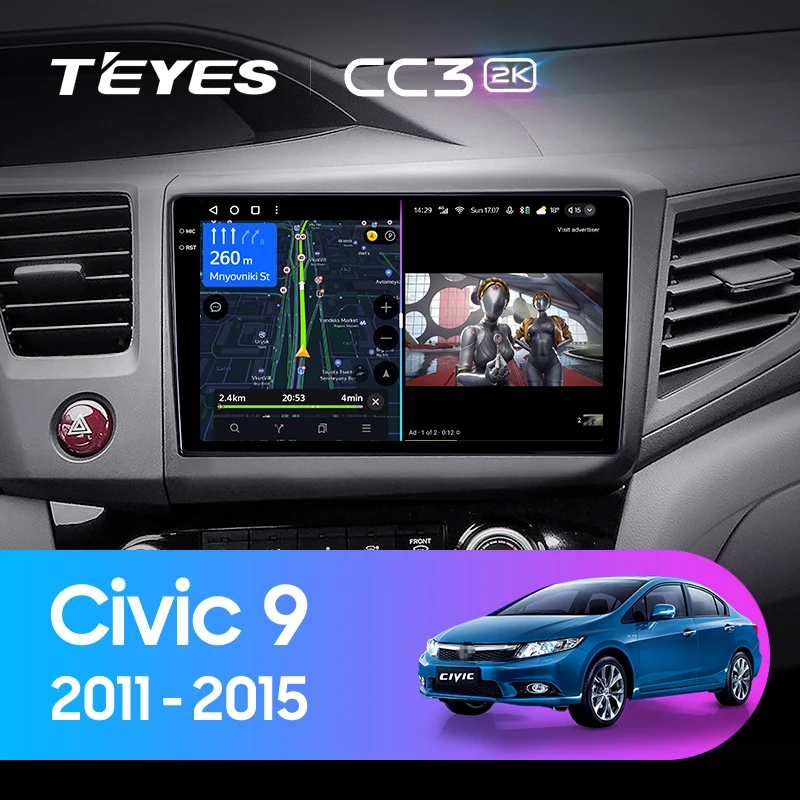 TEYES CC3L CC3 2K dla 9 FB FK FD 2011 - 2015 Radio samochodowe Multimedialny odtwarzacz wideo Nawigacja Stereo GPS Android 10
