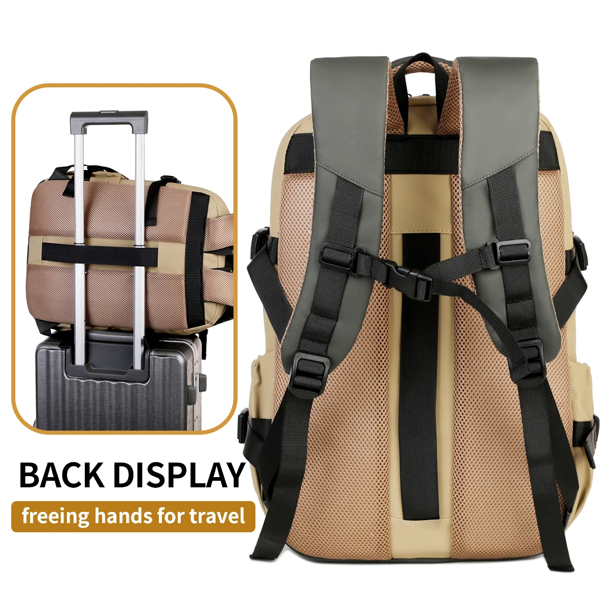 Business Commuting Laptop Bag Waterproof College Student Casual Backpack for Men and Women Middle School Students Cross-Border Exclusive Supply