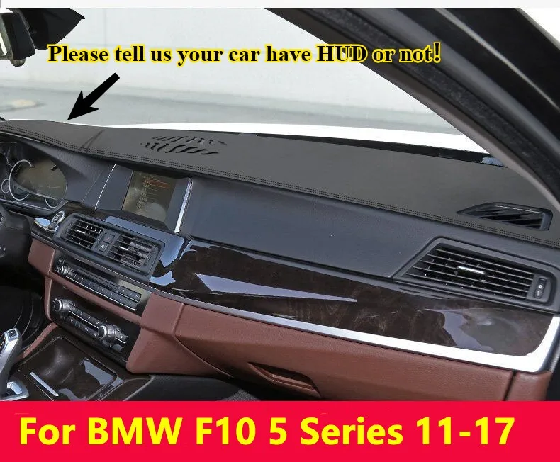 

Leather Car Dashboard Cover Dash Protector Pad Mat For BMW F10 5 Series 11-17
