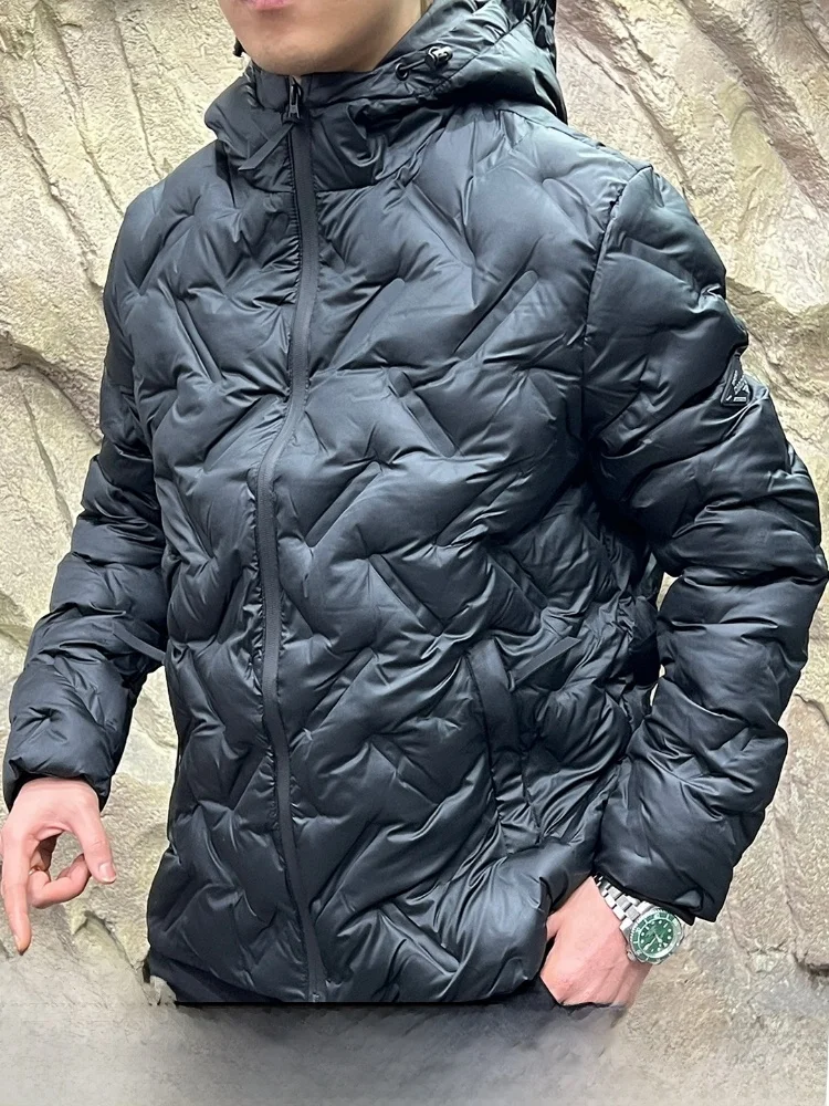 

Технологичная хлопковая мужская зимняя куртка с капюшоном для активного отдыха, с полностью проклеенными швами, с возможностью наполнения, теплая, с длинными рукавами, однотонная, Cleanfit Sle Pure Color