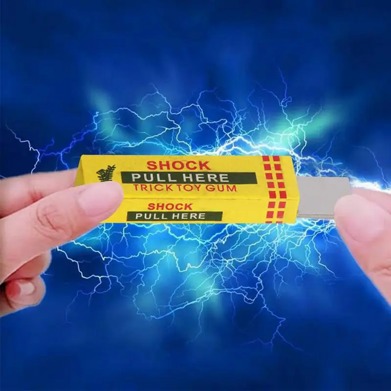 ตลกไฟฟ้า Shock Joke หมากฝรั่งดึงหัว Shocking ของเล่นของขวัญ Gadget Prank Trick Gag ความเครียด Reliever ของเล่น Shock shocker ของเล่น