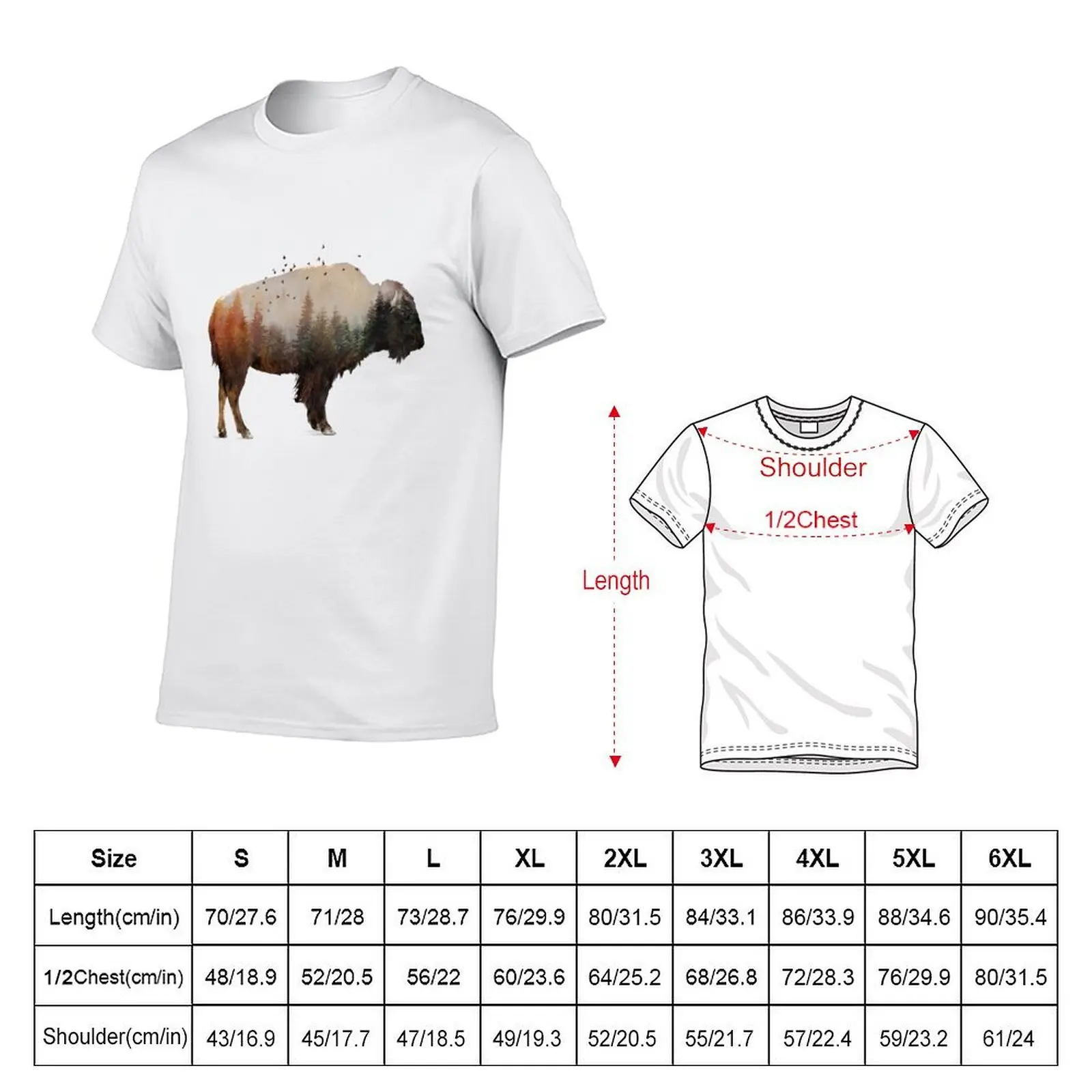 Bison T-Shirt graphic t shirts for man cotton t shirt pack anime t shirts for man T-Shirt #5