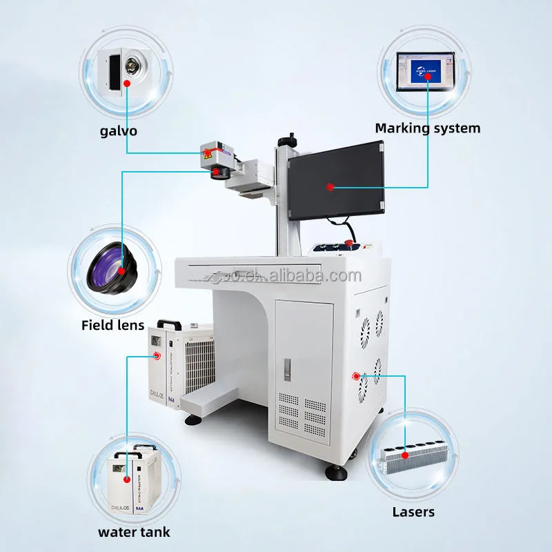 2 в 1 20 Вт 30 Вт 50 Вт лазерный гравер из нержавеющей стали MOPA волоконный лазерный маркировочный станок для станка для лазерной резки металла