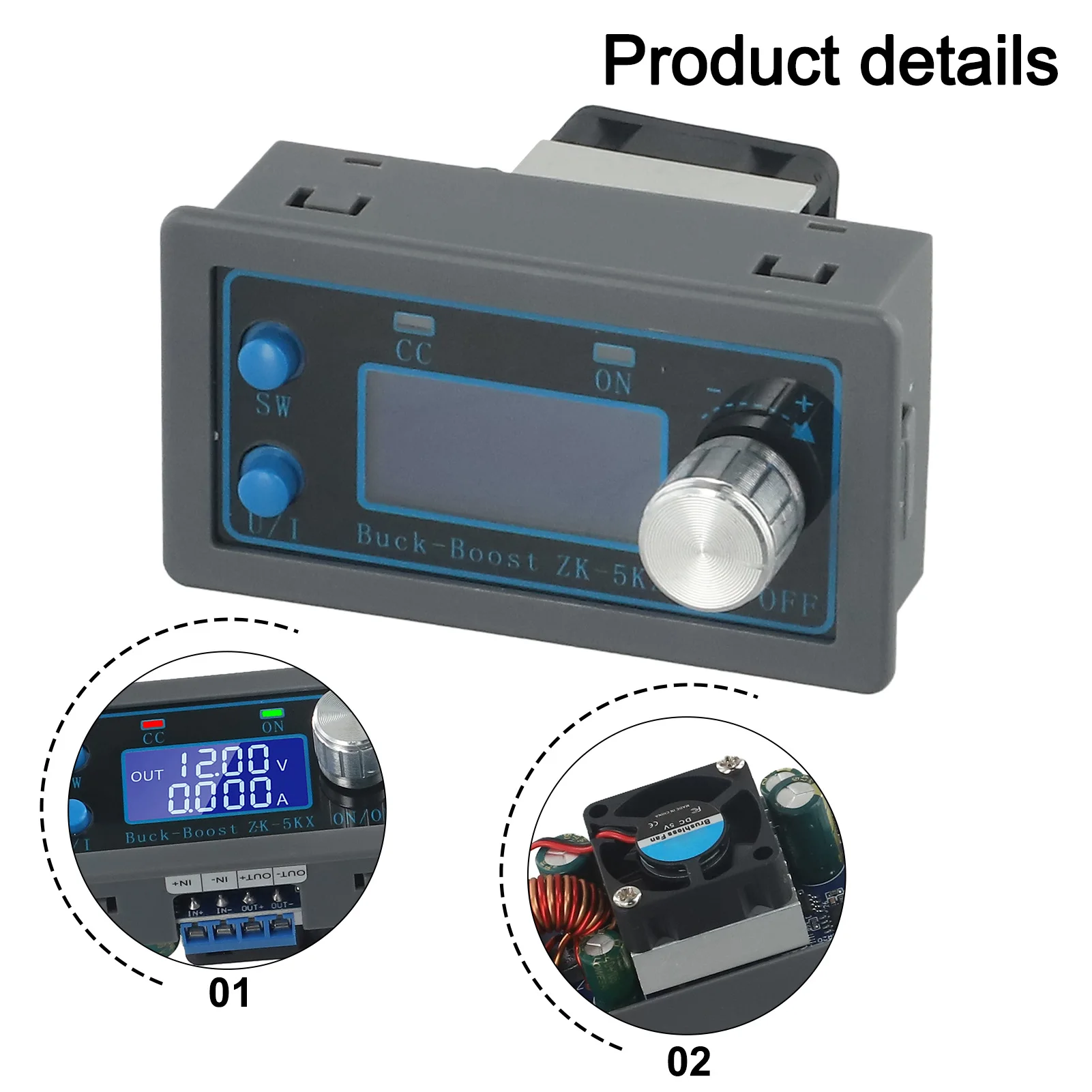 

New Practical Power Supply Power Supply About 88%Soft Start: Yes CNC Adjustment Display MAX 5A Regulated Power Supply