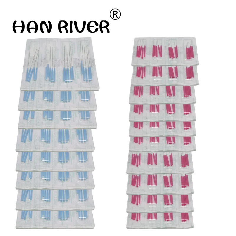 EACU Sterile acupuncture needle plastic handle disposable needle beauty massage 0.12/0.14/0.16/0.18/0.20/0.22/0.25/0.30mm