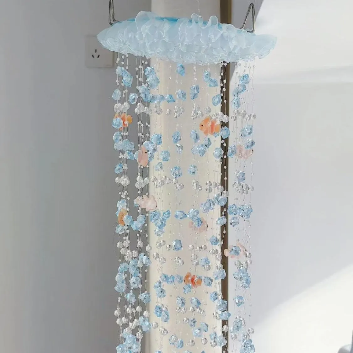 Air Koi Courtyard Hanging Wind Chimes Handmade DIY Material Package Girl Heart balcony Bedroom Fresh Wind Chimes Pendant