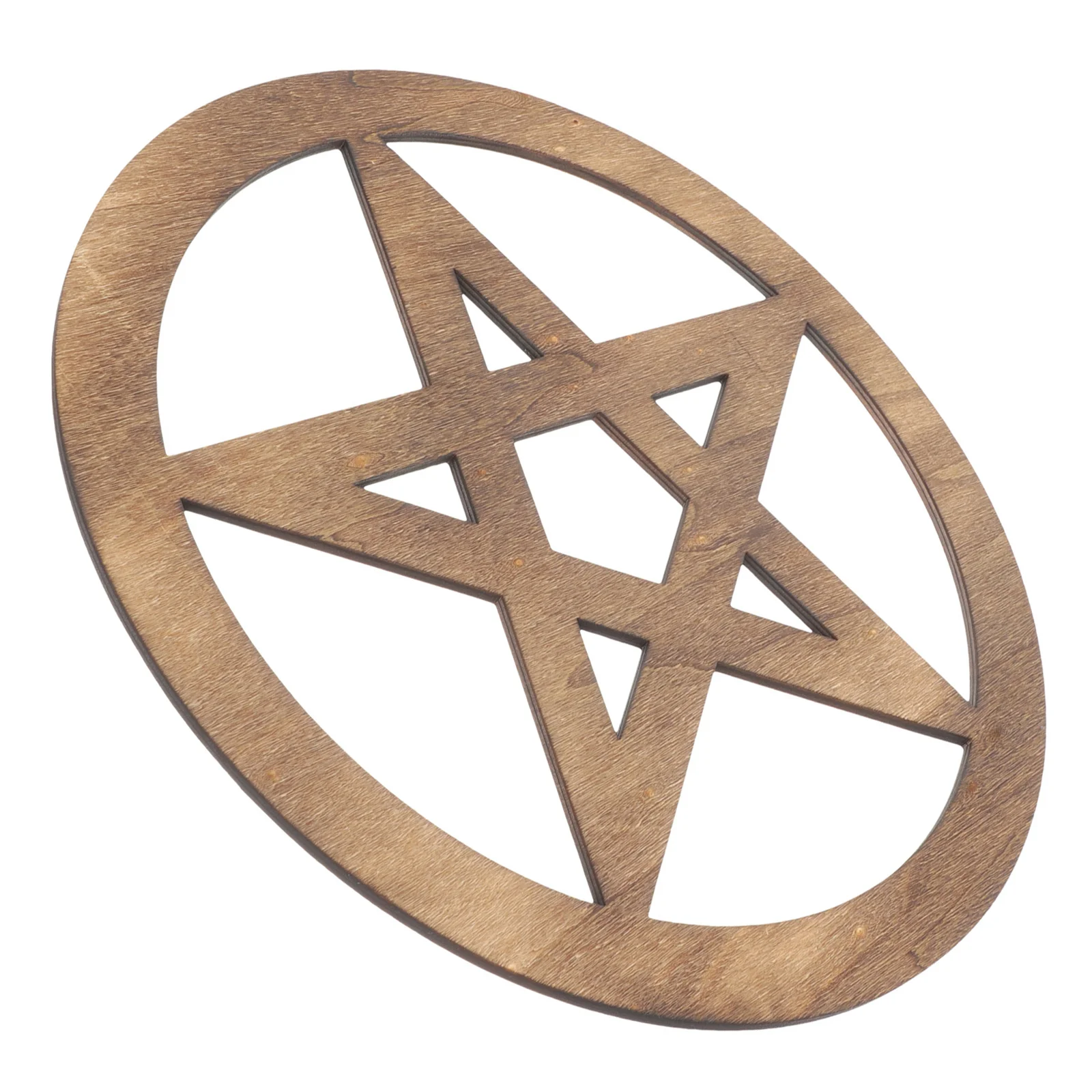 

Wooden Altar Pentacle Carved Five Retro Decor For Yoga Rituals Home Temple Decoration Altar Ornament Household